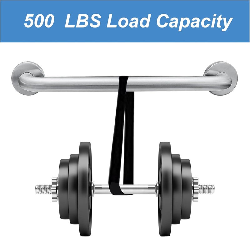 Zoomerry Handicap Grab Bars, 2 Pack 16 Inch Shower Grab Bar for Seniors, 304 Stainless Steel ADA Grab Bars for Bathtubs and Showers, Toilet, Safety Shower Handles for Elderly, Disabled, Injury (Brushed Nickel) - Image 3